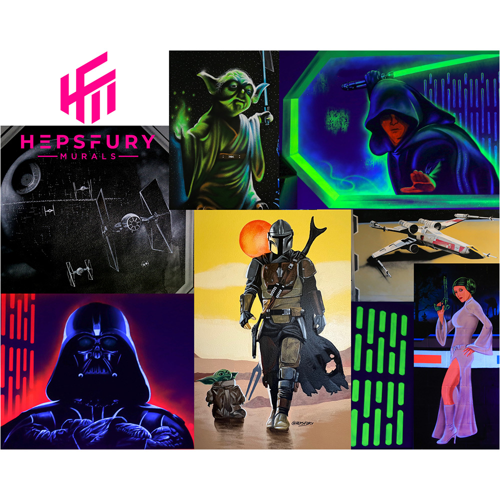 Heps Fury Murals Star Wars Theme Room