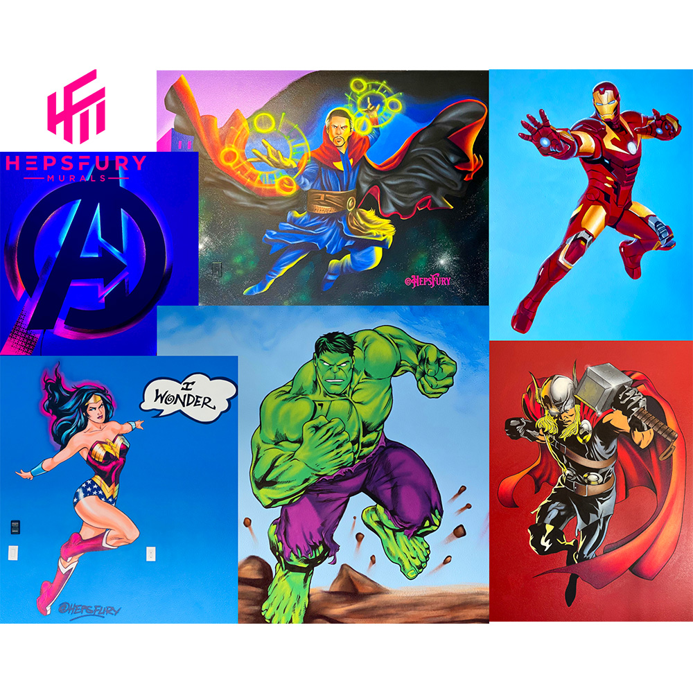 Heps Fury Mural Super Hero Theme