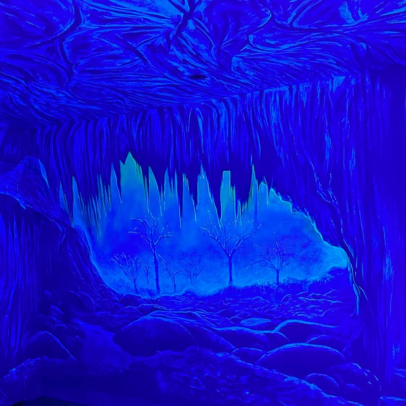 Ice cave mural at the Cove at Salem, Boston