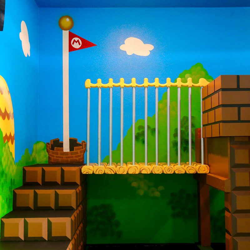 Mario Bros, themed bed paint job