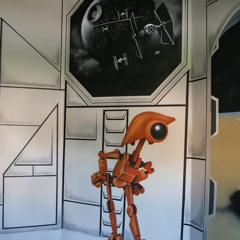 Heps Fury Murals Star Wars Theme Room